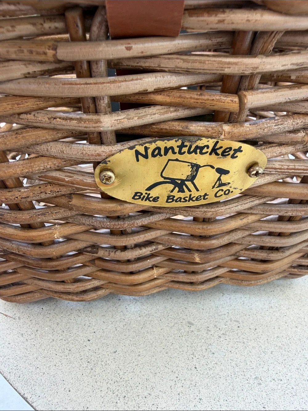 Nantucket bike basket co. Wicker Market Basket bicycle